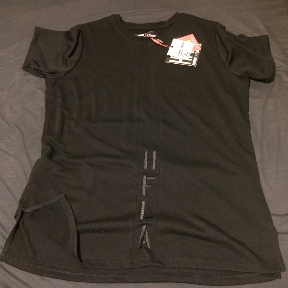 Homme + Femme Paneled longline black